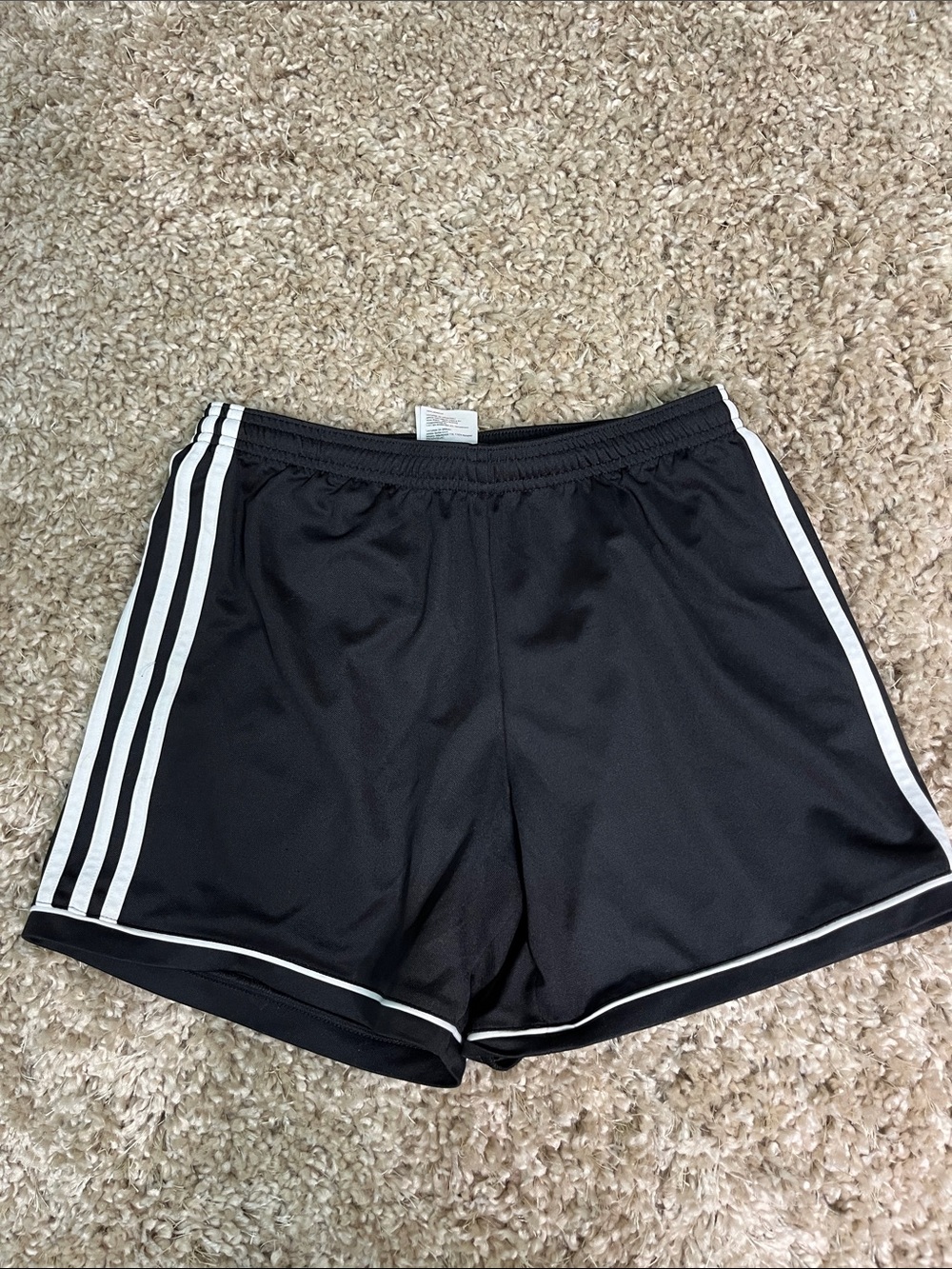 Adidas Athletic Shorts with White Stripes climalite Small